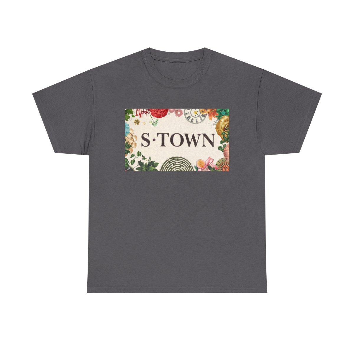S-TOWN floral logo Tee | Podcast merch, vintage botanical design | S Town Podcast - alternate angle 3, merchandise