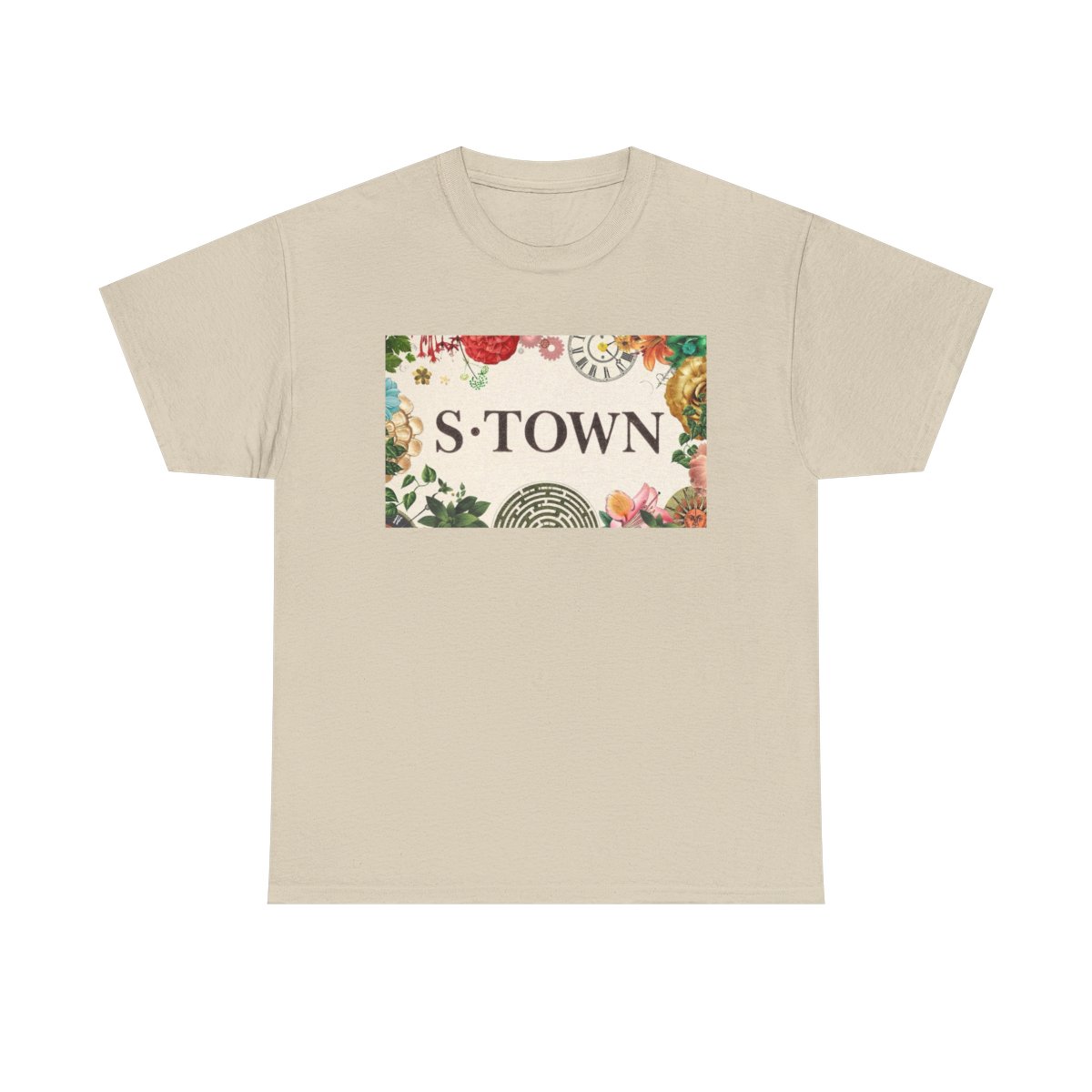 S-TOWN floral logo Tee | Podcast merch, vintage botanical design | S Town Podcast - alternate angle 2, merchandise